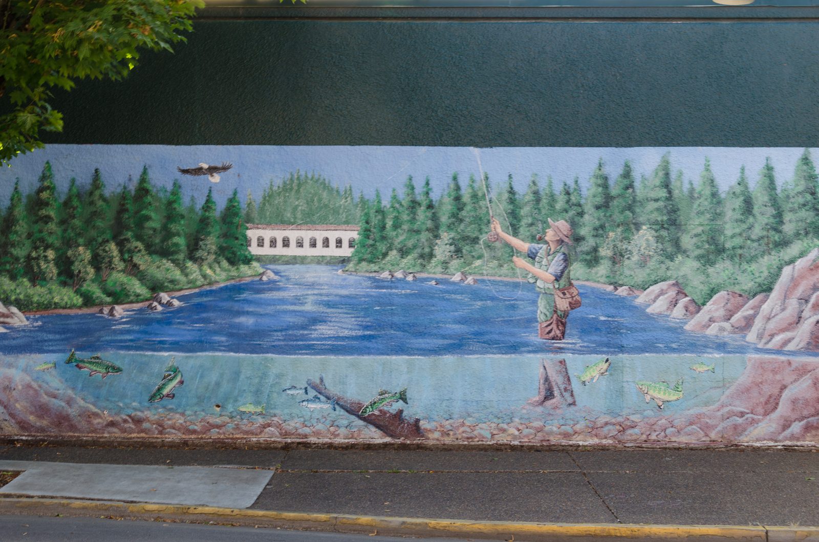 a downtown mural in Springfield, Oregon