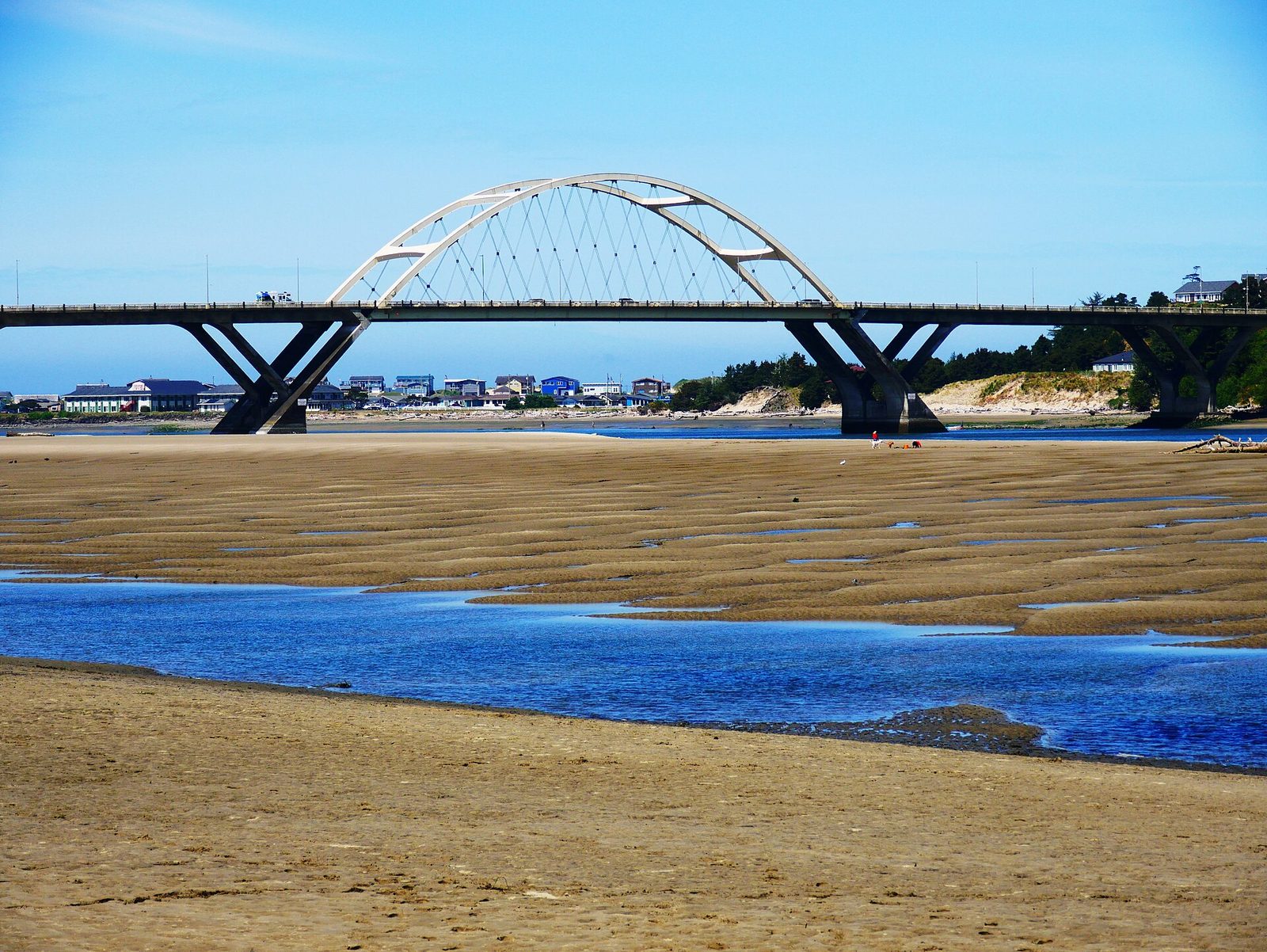 the Alsea Bay Bridge in Waldport, Oregon